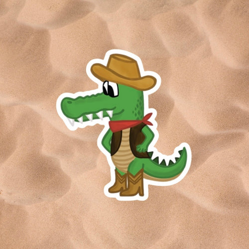 Alligator cowboy - Sticker
