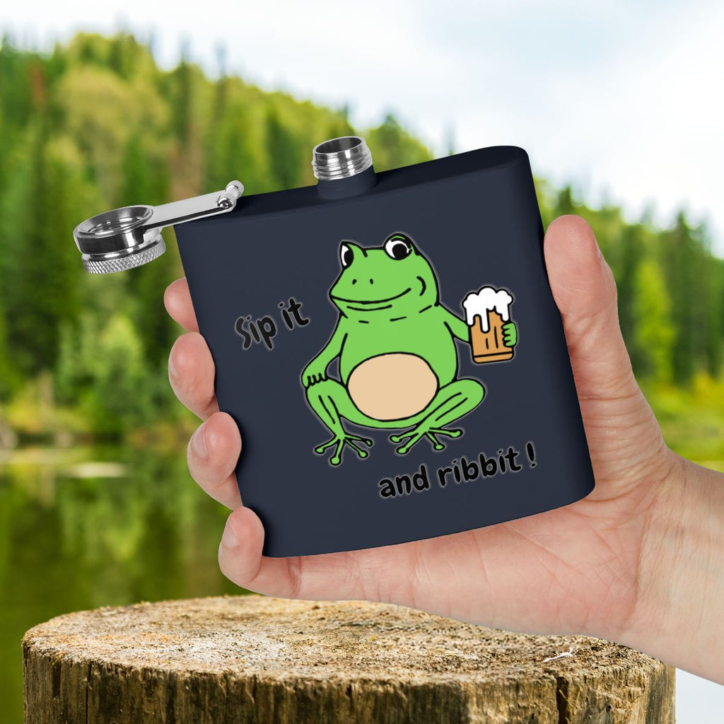 Frog Hip Flask 6oz
