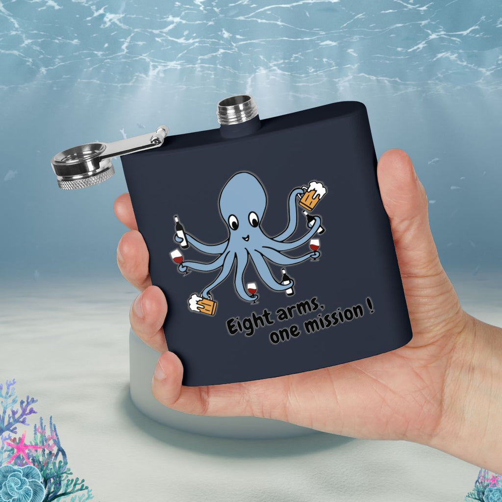 Octopus Hip Flask 6oz