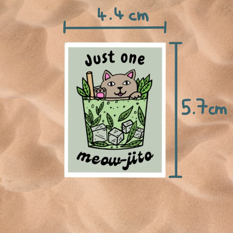 Just one meow-jito - Sticker
