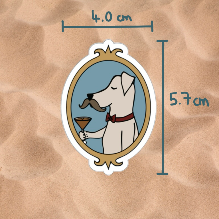 Espresso martini dog - Sticker