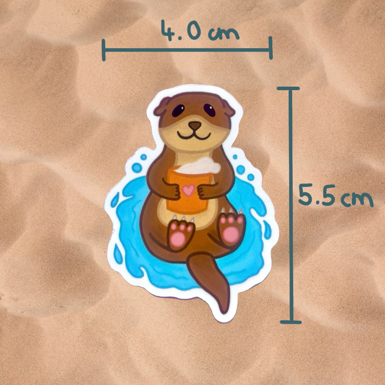 Coffee otters - Sticker
