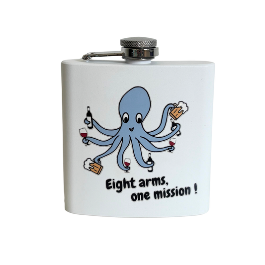 Octopus Hip Flask 6oz