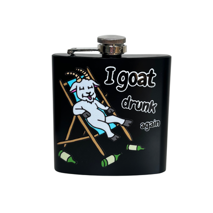 Goat Hip Flask 6oz