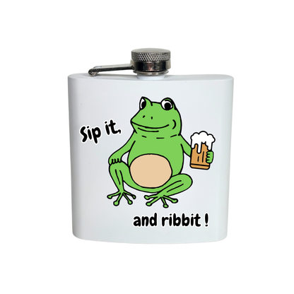 Frog Hip Flask 6oz