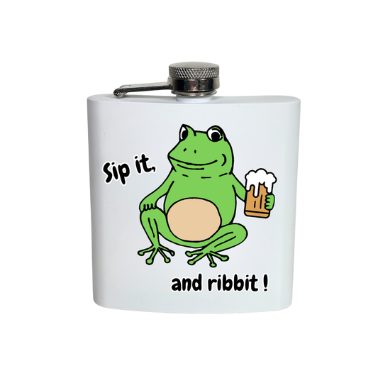 Frog Hip Flask 6oz